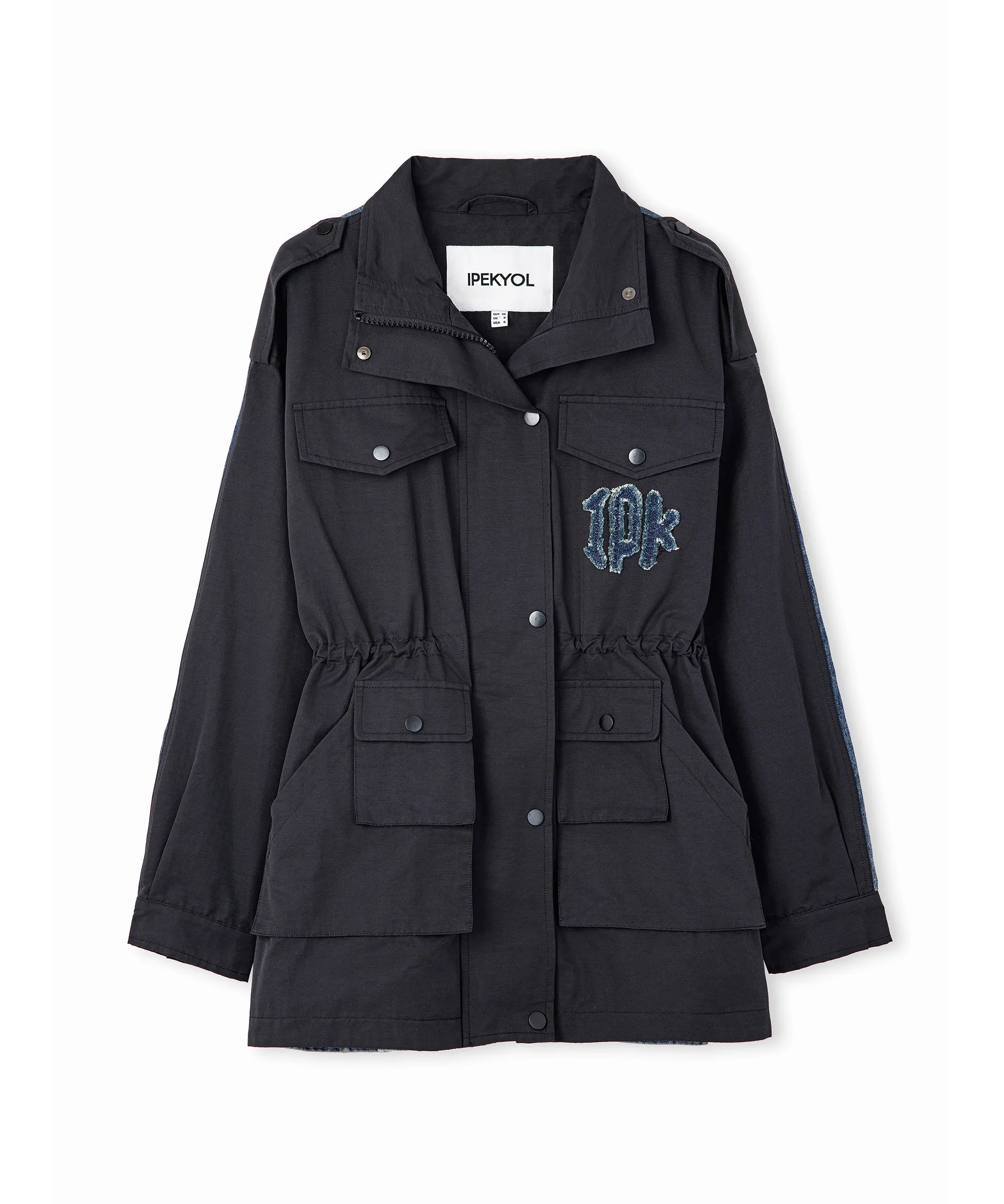 Ipekyol Denim Mix Coat Black