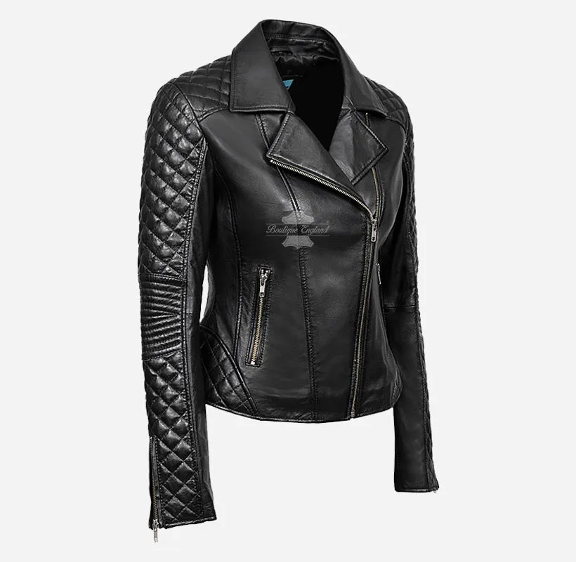 JESSIE Biker Style Leather Jacket Women Classic Fashion Jacket