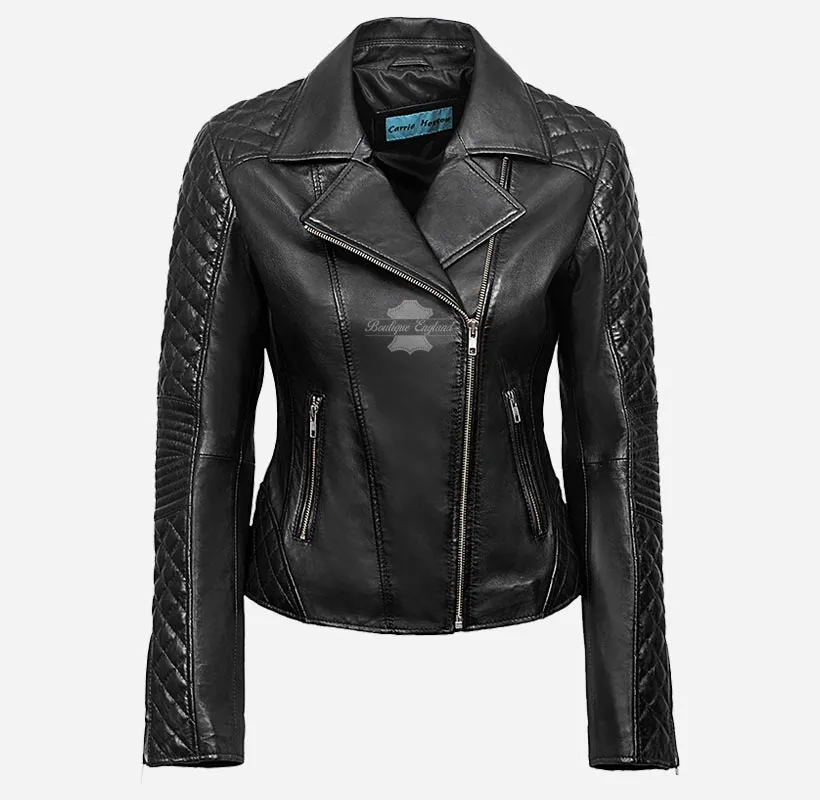 JESSIE Biker Style Leather Jacket Women Classic Fashion Jacket