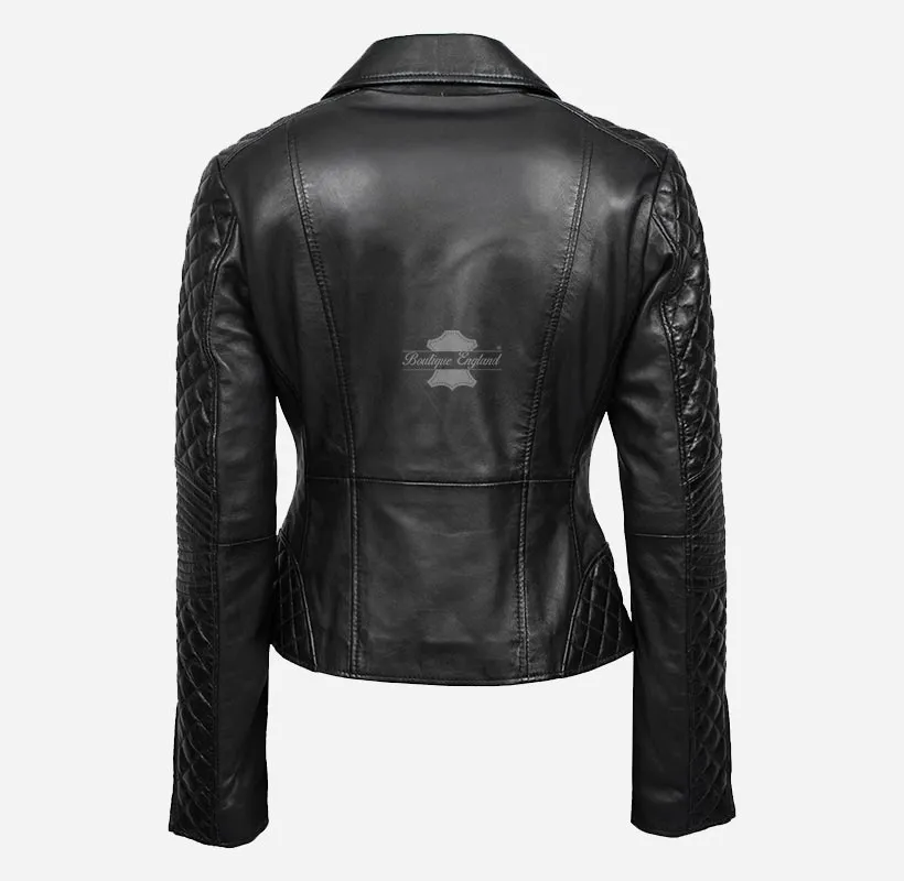 JESSIE Biker Style Leather Jacket Women Classic Fashion Jacket