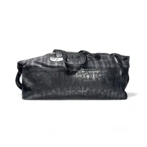 Large Flooded Cross Patch Flannel Duffle Bag