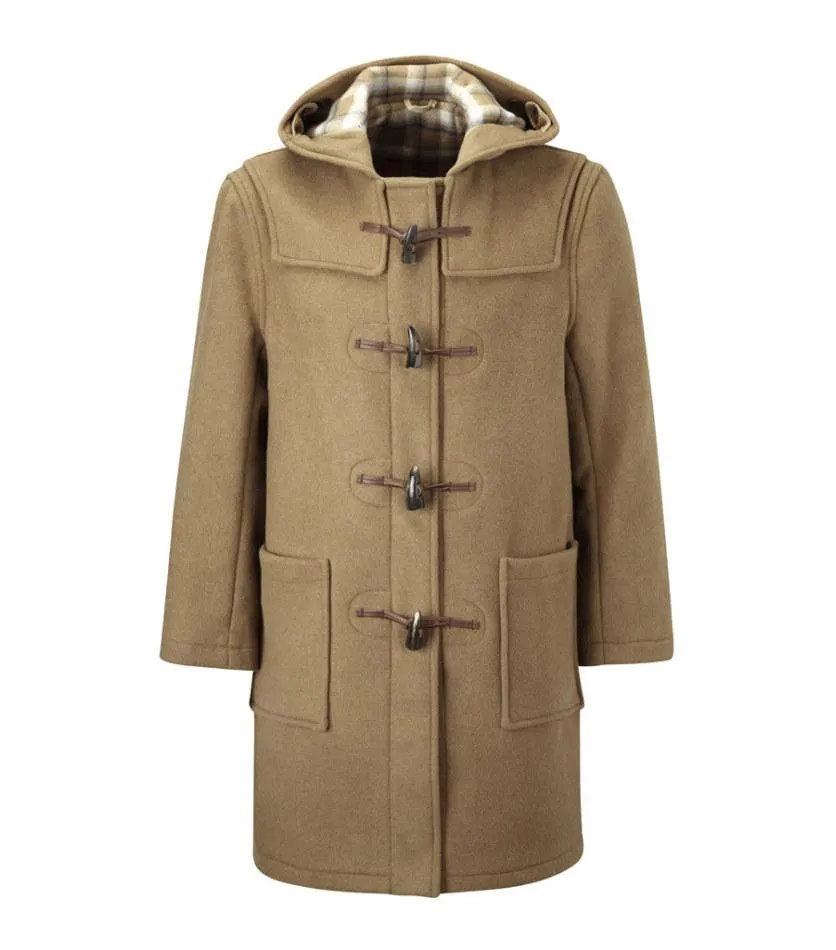 Men's Classic Fit Duffle Coat - Camel