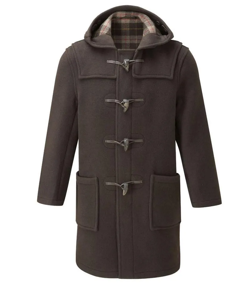 Men's Classic Fit Duffle Coat - Mushroom