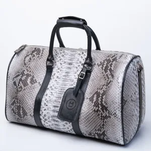 MULAT White Python Duffel Bag