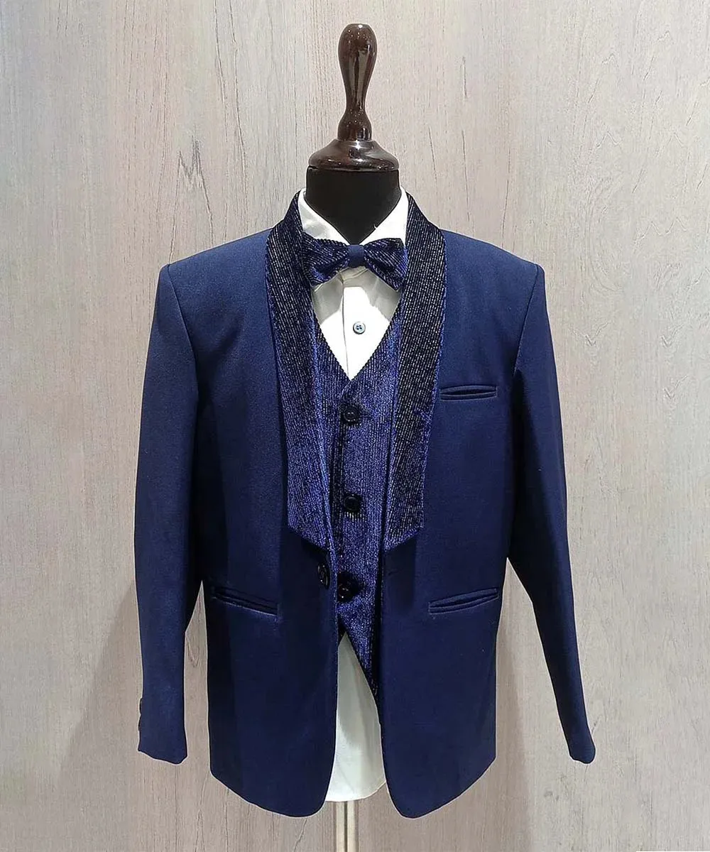 Navy Party Wear Coat Suit for Boys