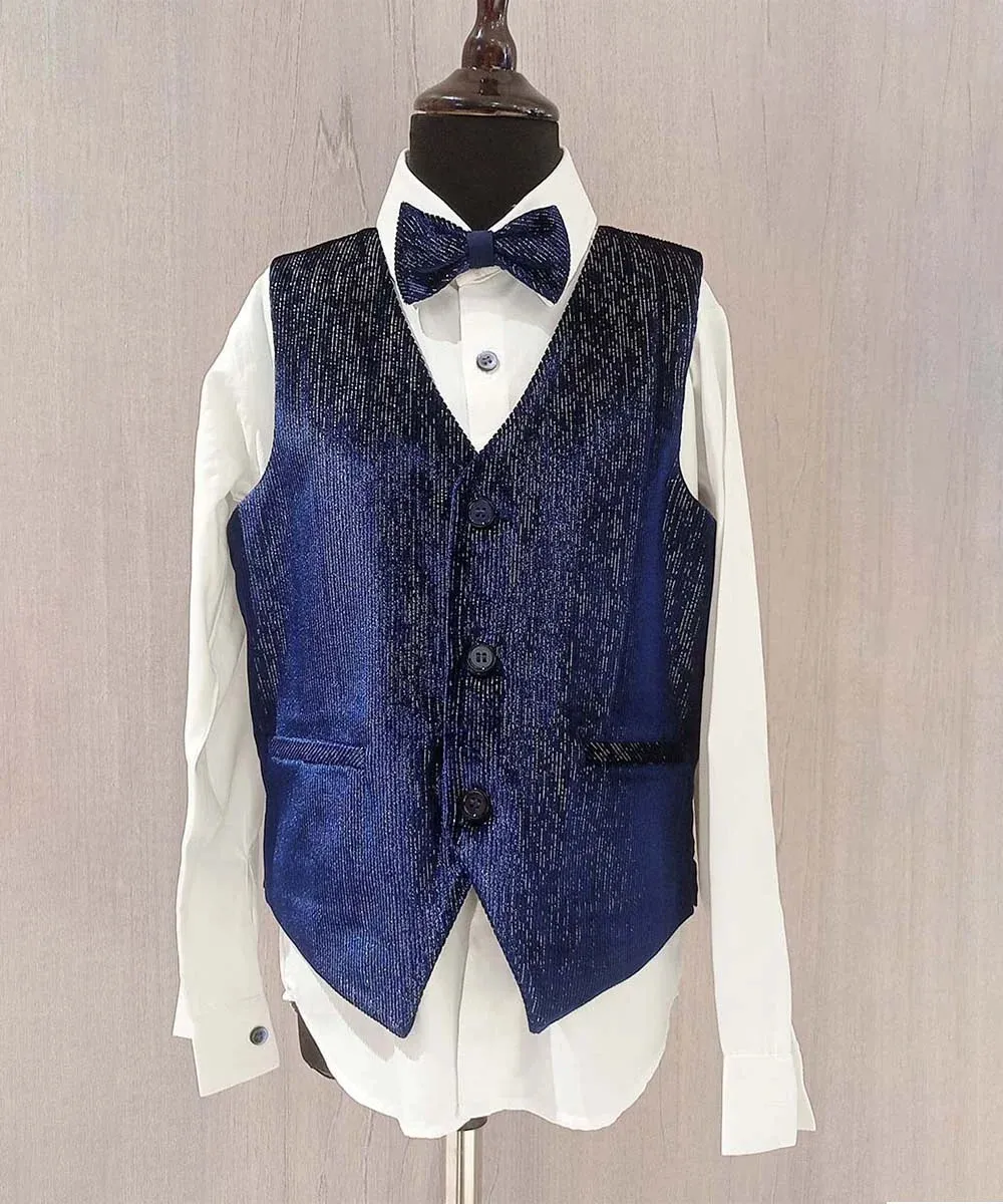 Navy Party Wear Coat Suit for Boys