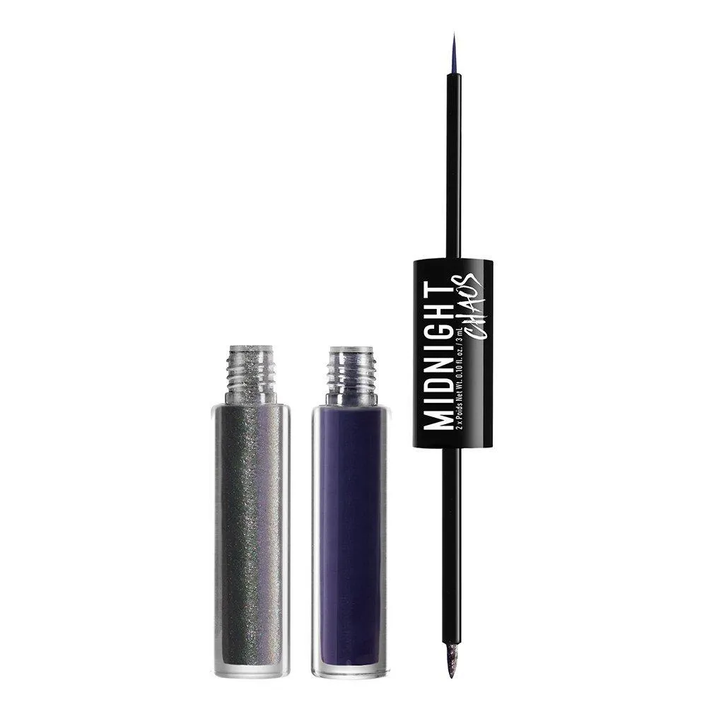 NYX Midnight Chaos Dual Ended Eyeliner 04 Purple / Mirror Image