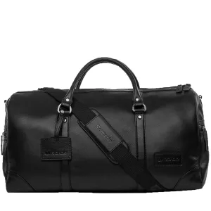 ON THE MOVE Premium Weekender Leather Bag - ARDB1001BK