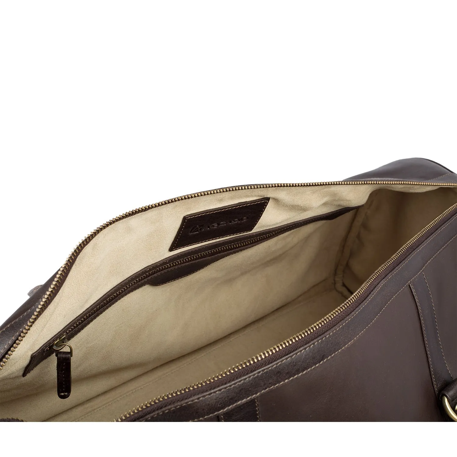 ON THE MOVE Premium Weekender Leather Bag - ARDB1001BR