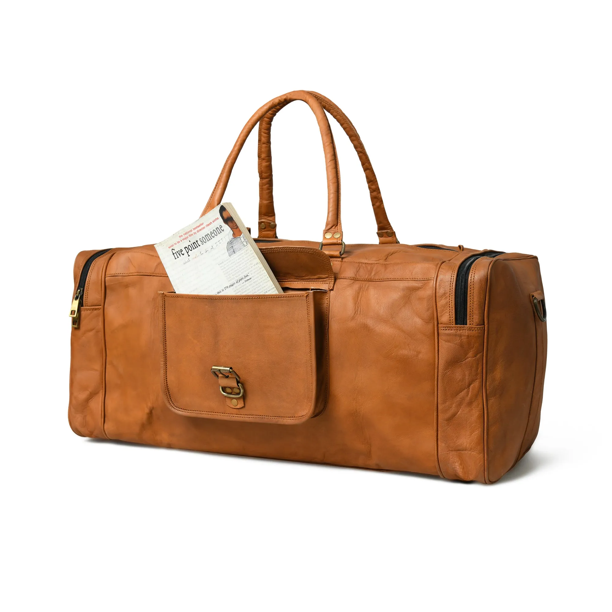 Overnight Leather Duffle Bag