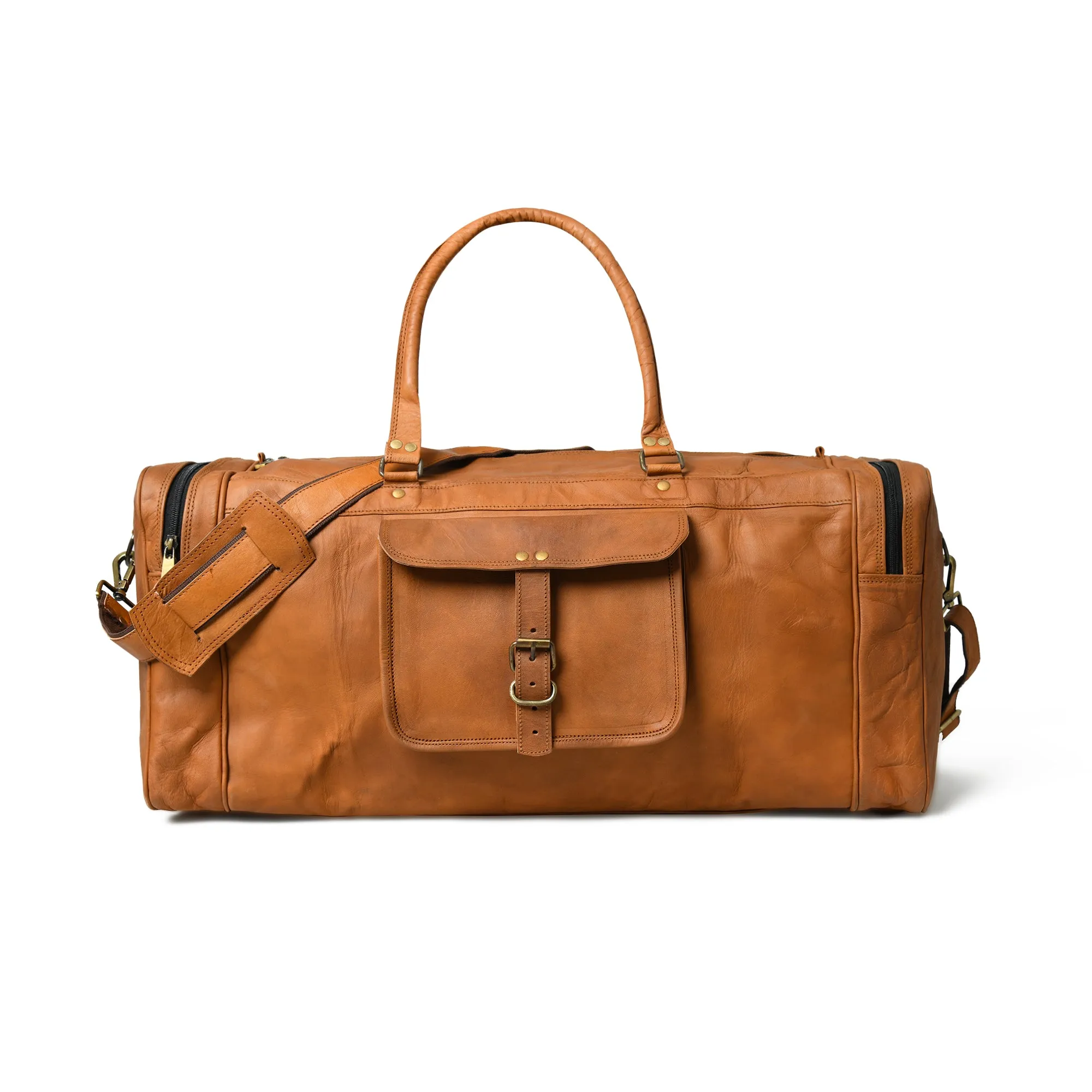 Overnight Leather Duffle Bag