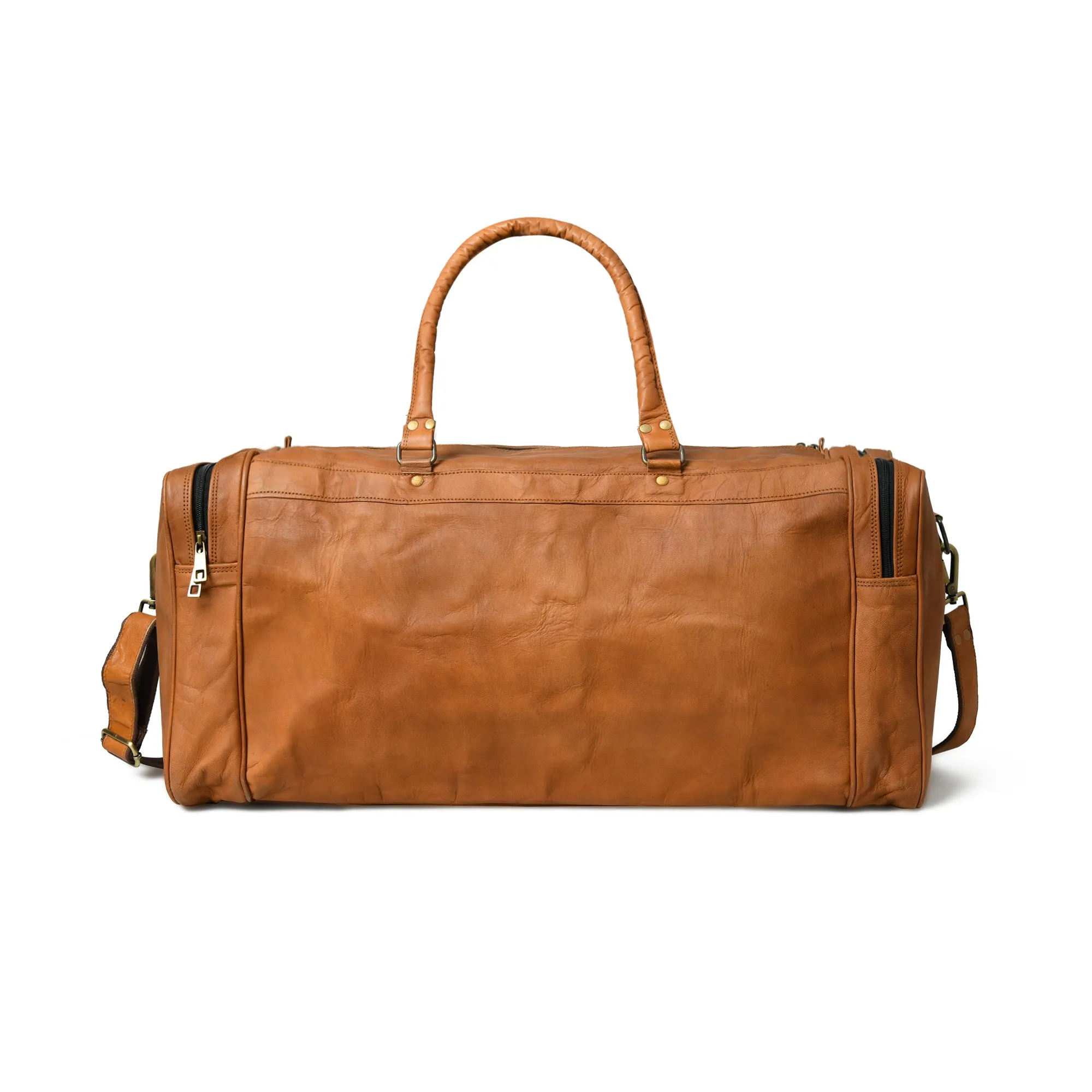 Overnight Leather Duffle Bag