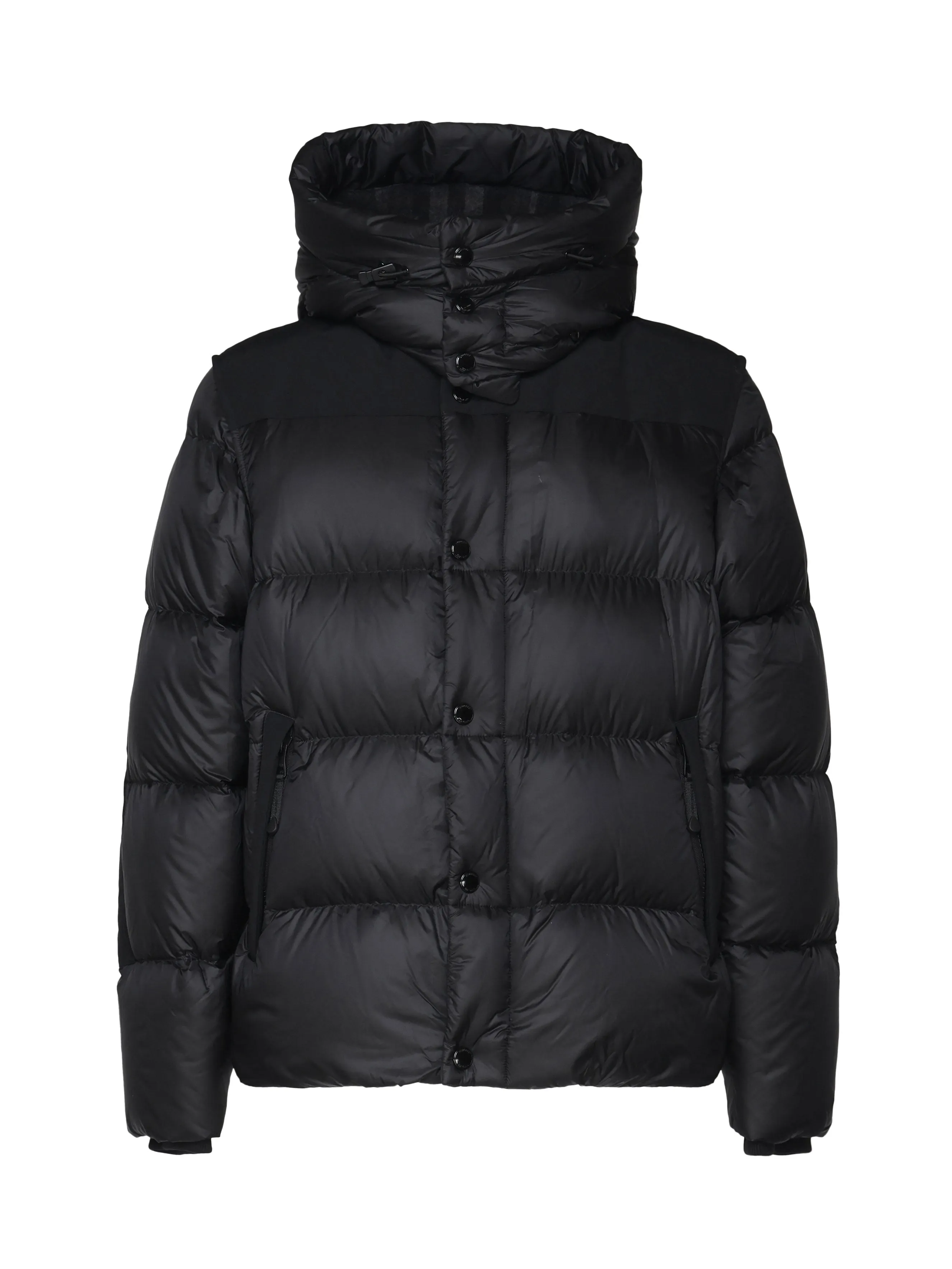 Padded Nylon Jacket with Removable Sleeves