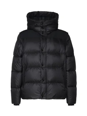 Padded Nylon Jacket with Removable Sleeves