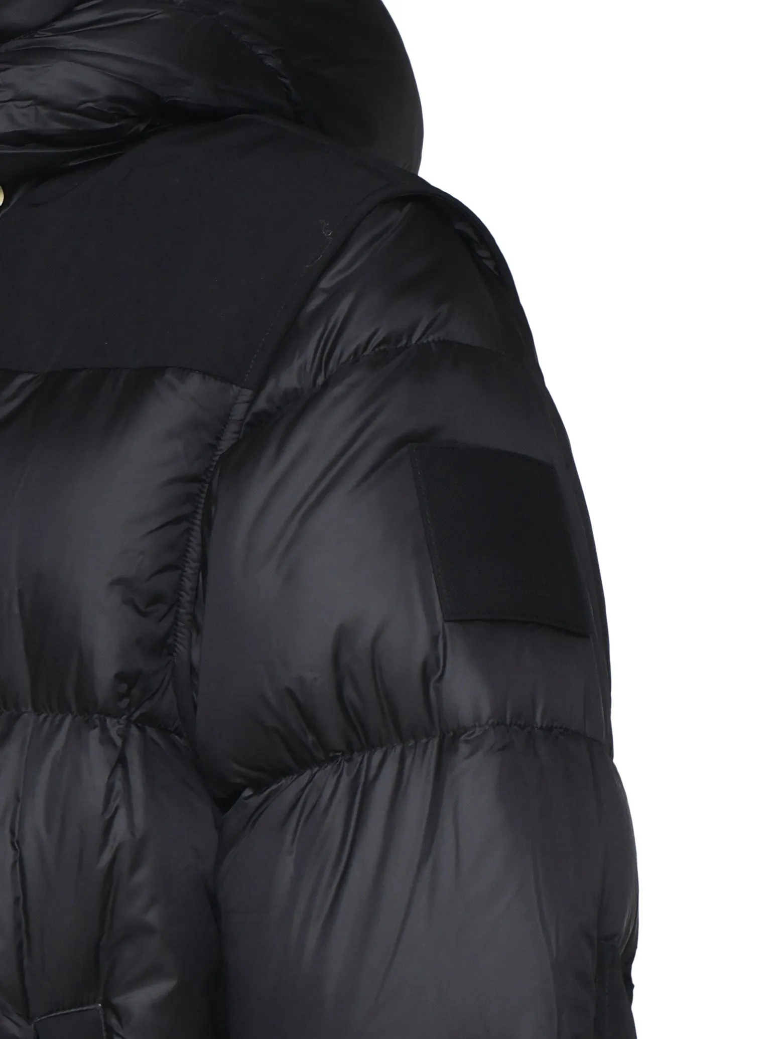 Padded Nylon Jacket with Removable Sleeves