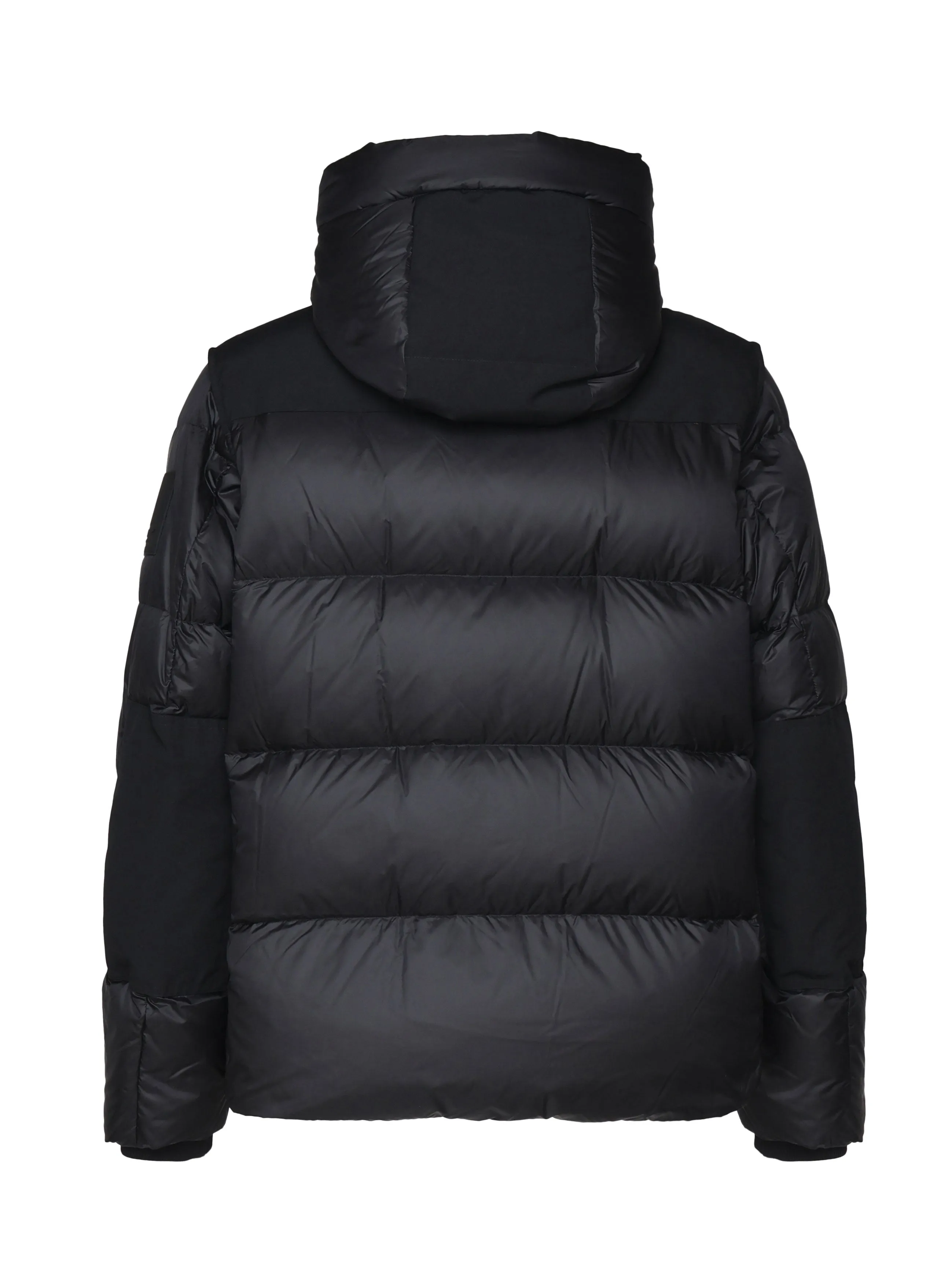 Padded Nylon Jacket with Removable Sleeves