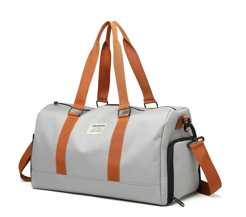 Polyester Duffle Bag - Waterproof, Large Capacity | 22 Cms | Grey