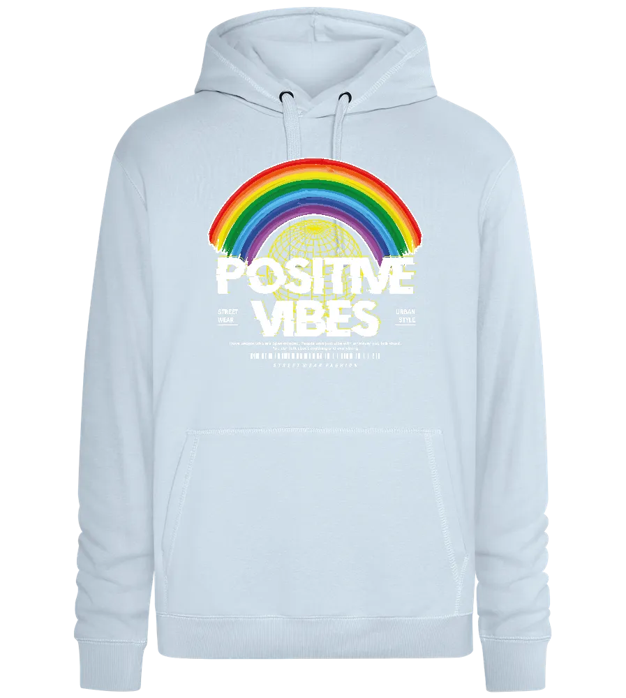 Positive Vibes Rainbow Design - Premium unisex hoodie