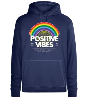 Positive Vibes Rainbow Design - Premium unisex hoodie