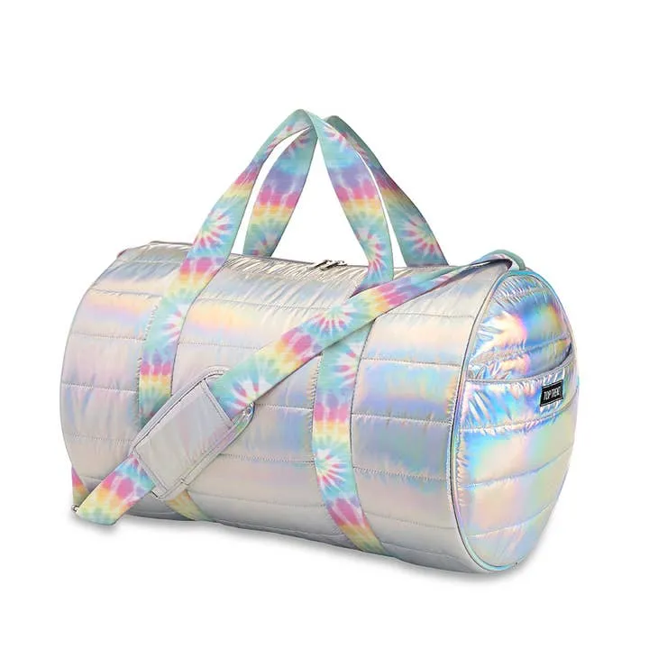 Puffer Duffle Bag - Tie Dye Pastel