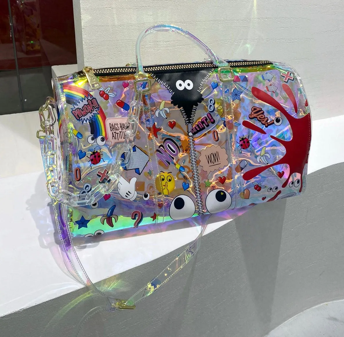 PVC Holographic Duffle Bag