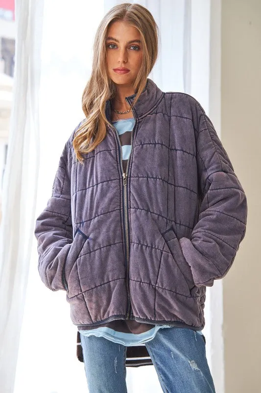 Quilted Washed Jacket