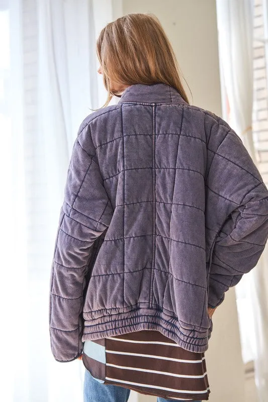 Quilted Washed Jacket