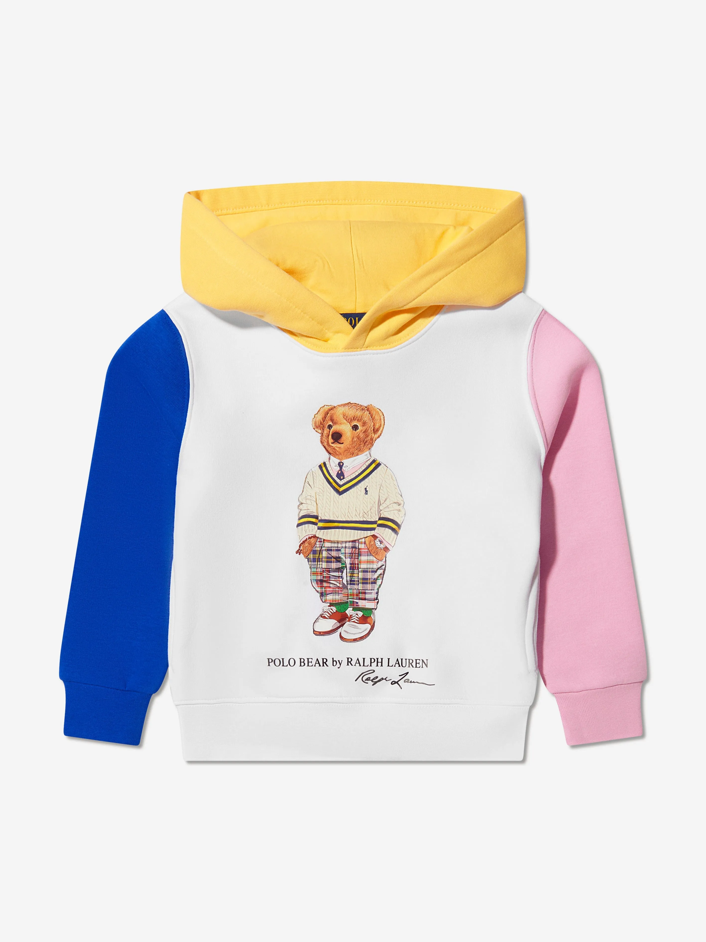 Ralph Lauren Boys Bear Hoodie in Multicolour