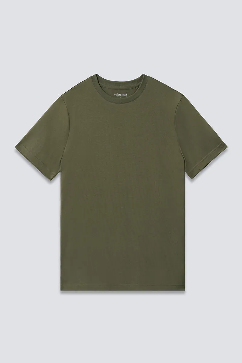 Regal Crew Neck T-Shirt | Olive GNE474