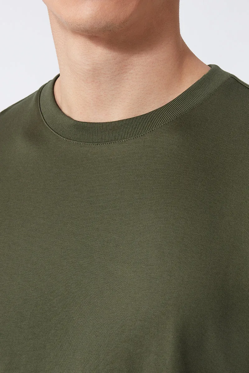 Regal Crew Neck T-Shirt | Olive GNE474