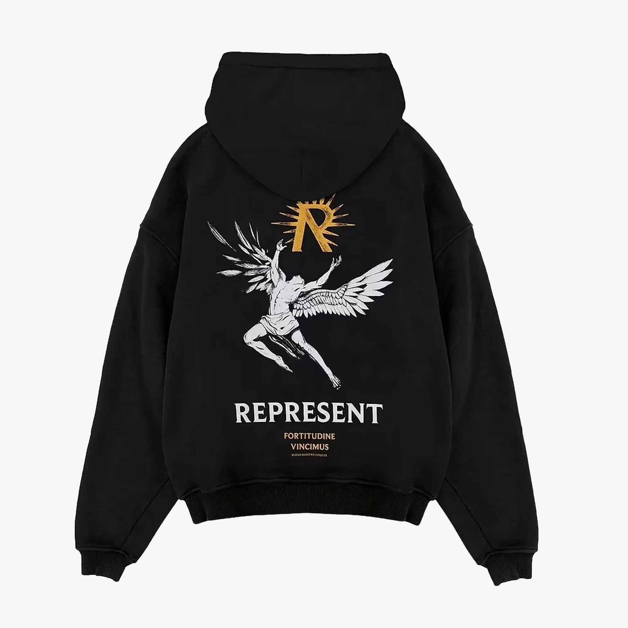 Represent | ICARUS HOODIE  { JET BLACK