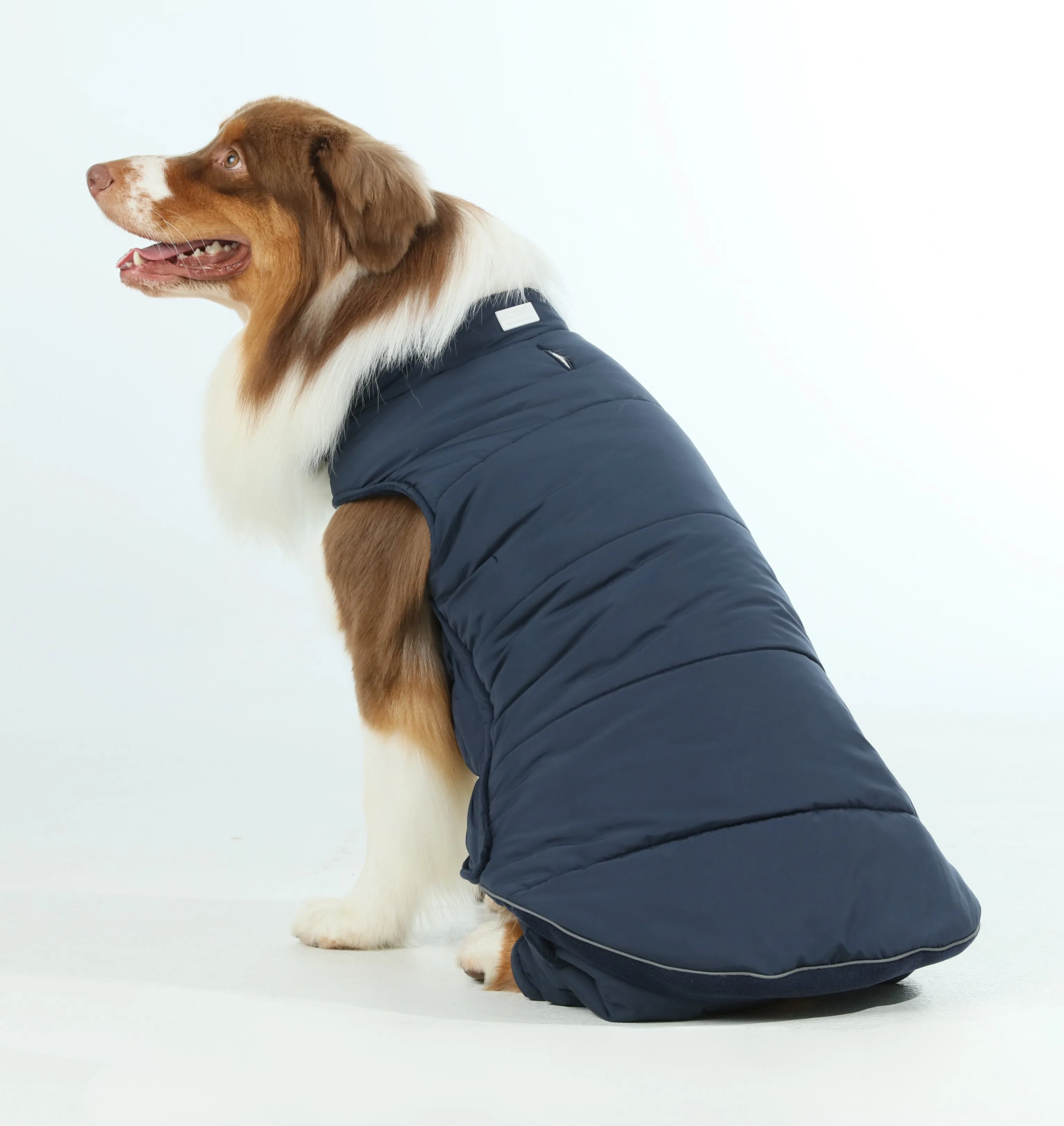 Reversible Dog Vest Jacket - Blue