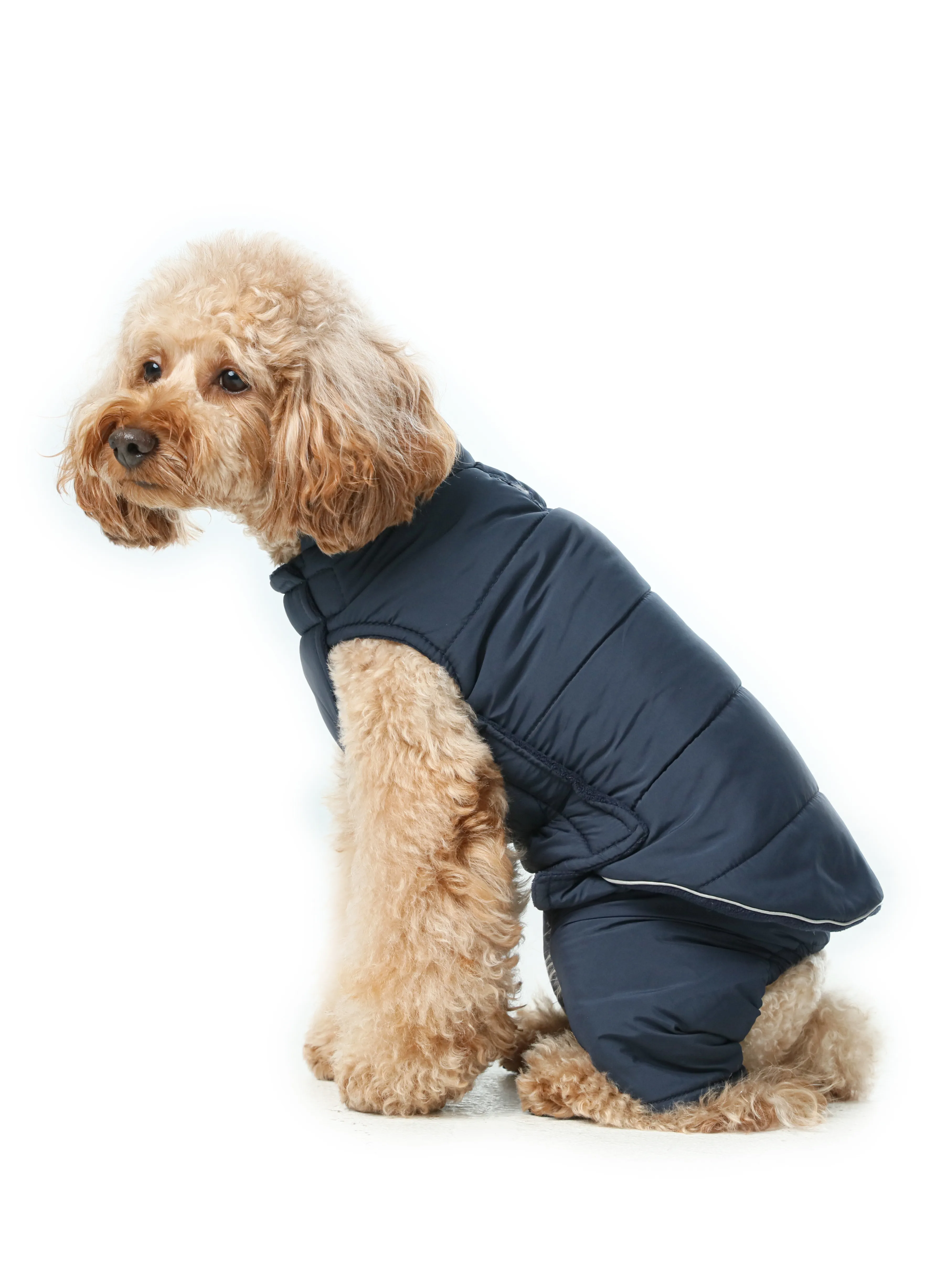 Reversible Dog Vest Jacket - Blue