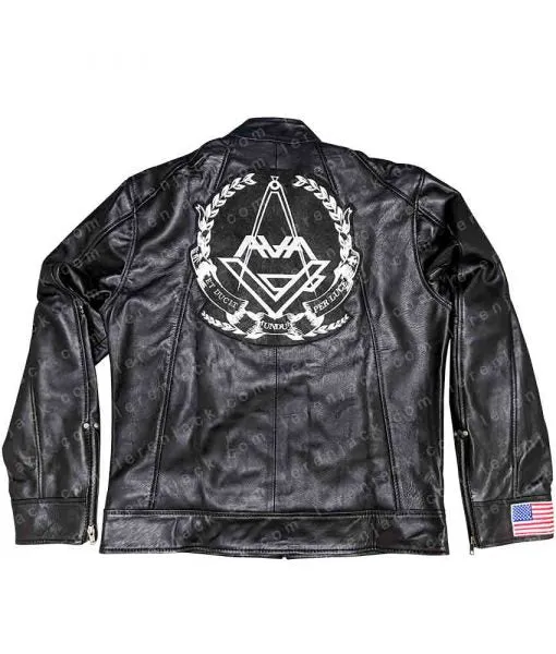 Rock Band Black Leather Jacket