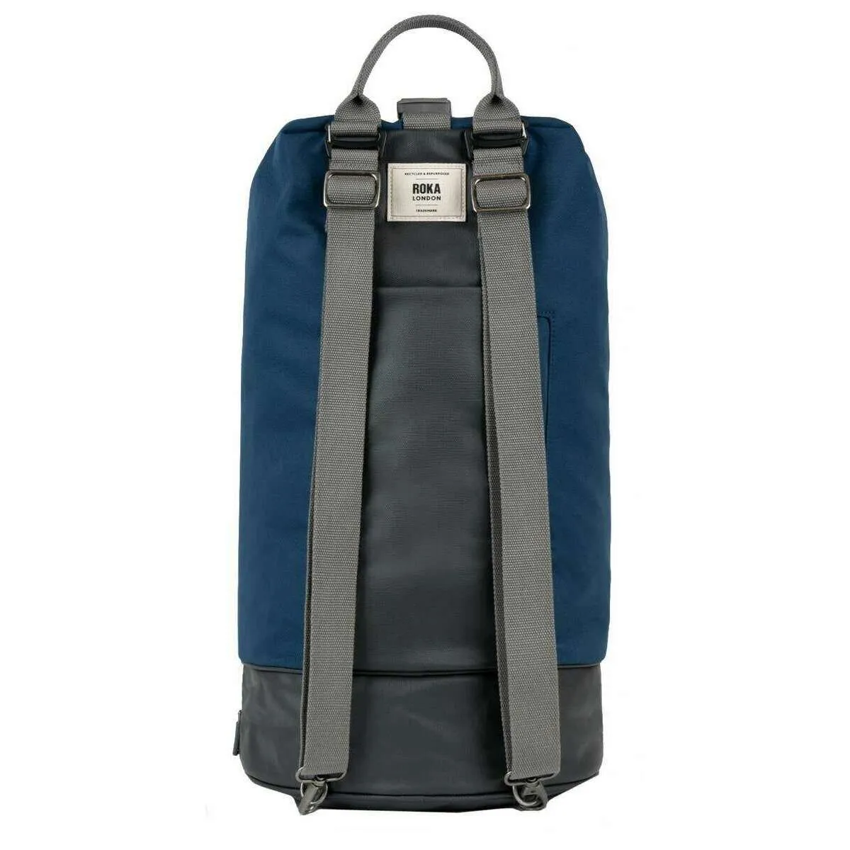 Roka Heathrow Large Recycled Canvas Duffle Bag - Deep Blue