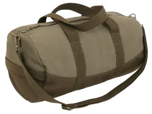 Rothco Two-Tone Canvas Duffle Bag With Brown Bottom