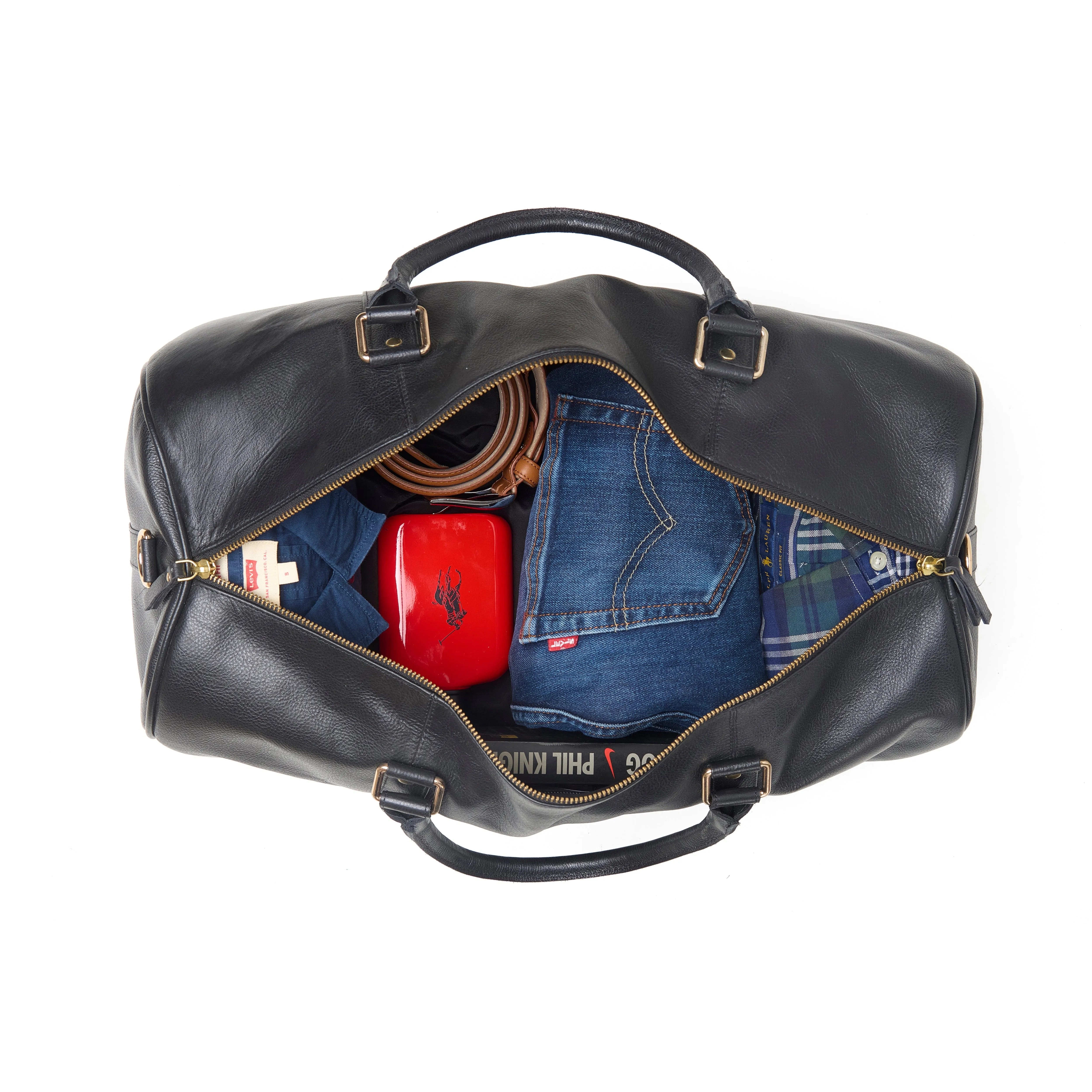 Satchel Leather Duffel Bag