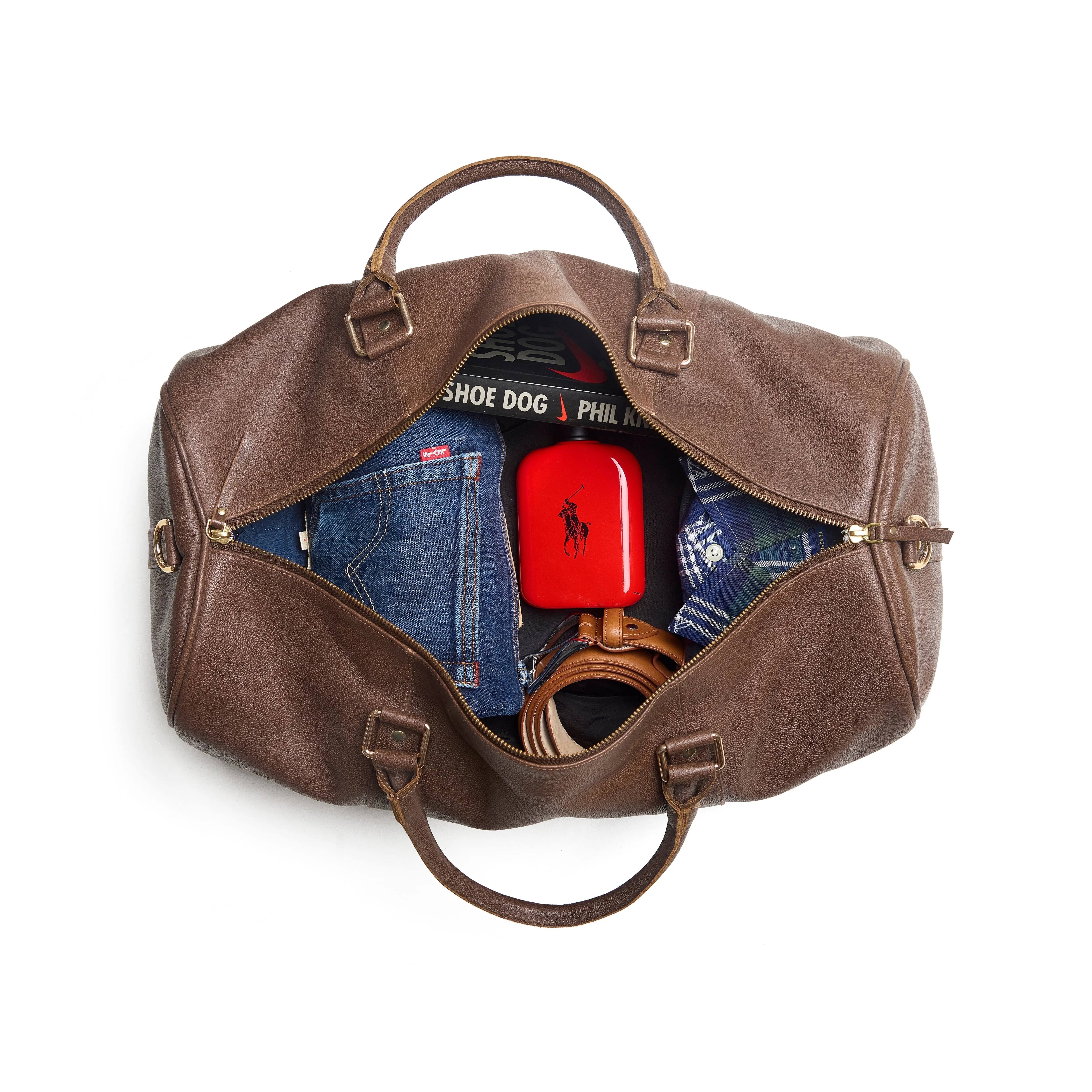 Satchel Leather Duffel Bag