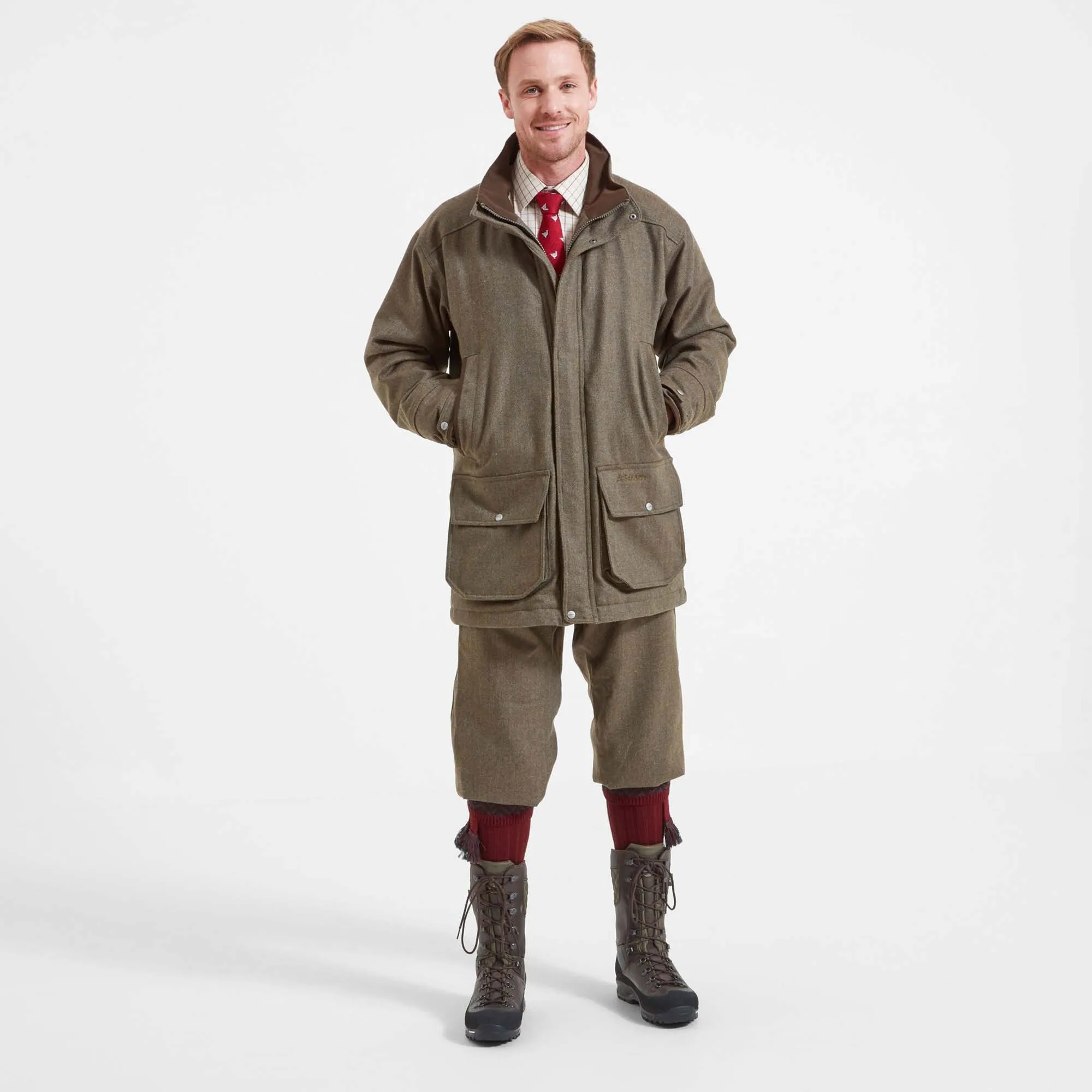 Schoffel Mens Classic Tweed Ptarmigan Coat 