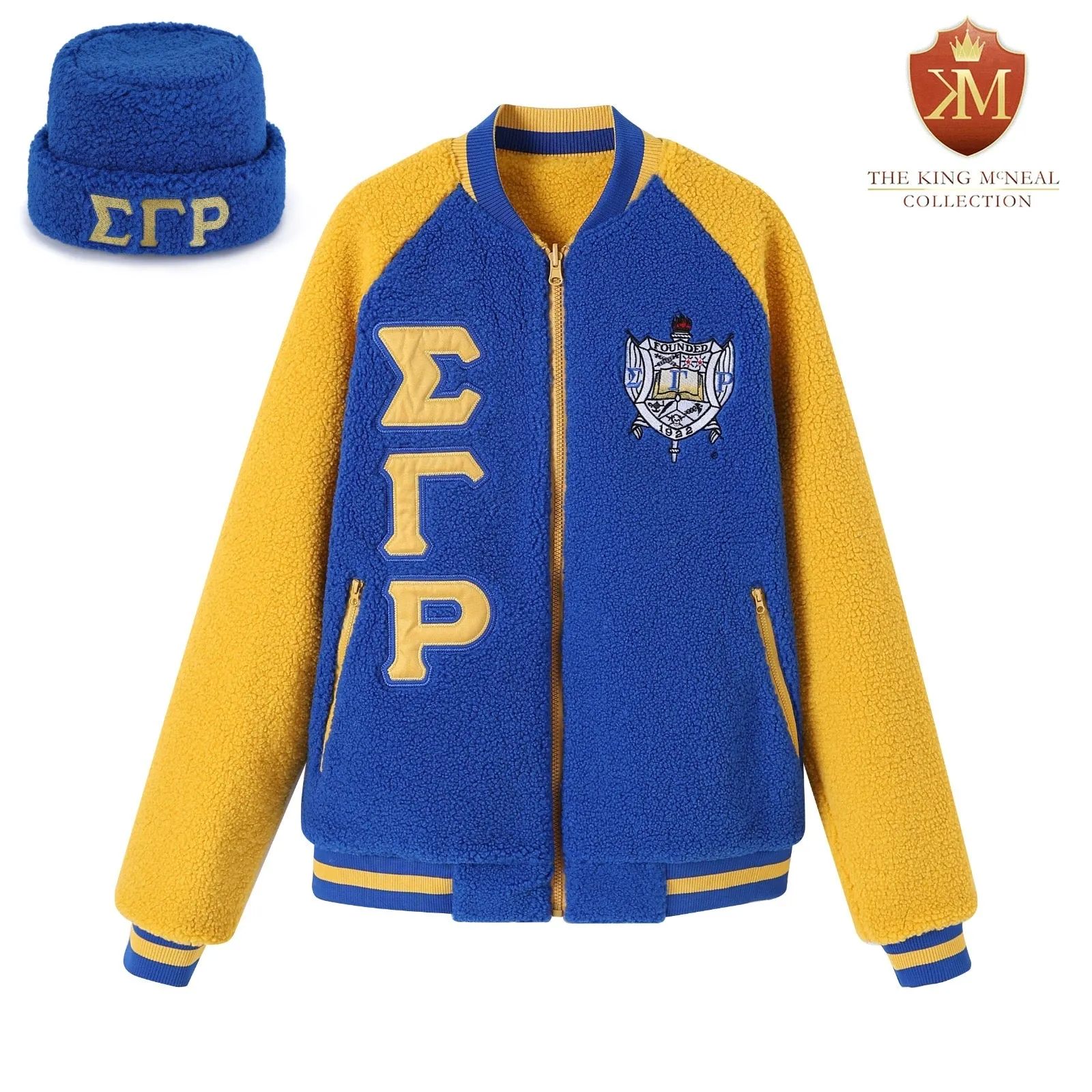 SGRho Reversible Sherpa Bomber Jacket