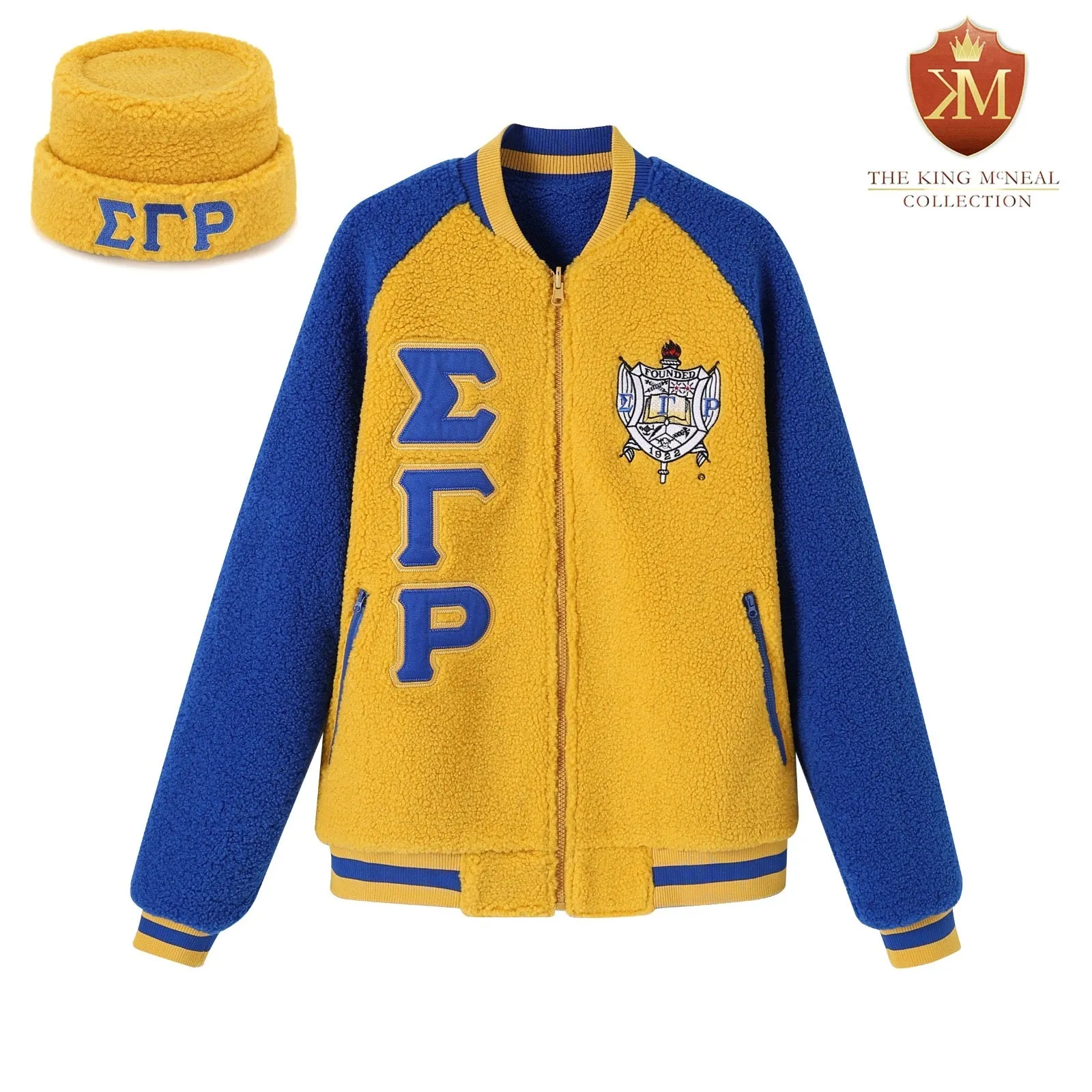 SGRho Reversible Sherpa Bomber Jacket