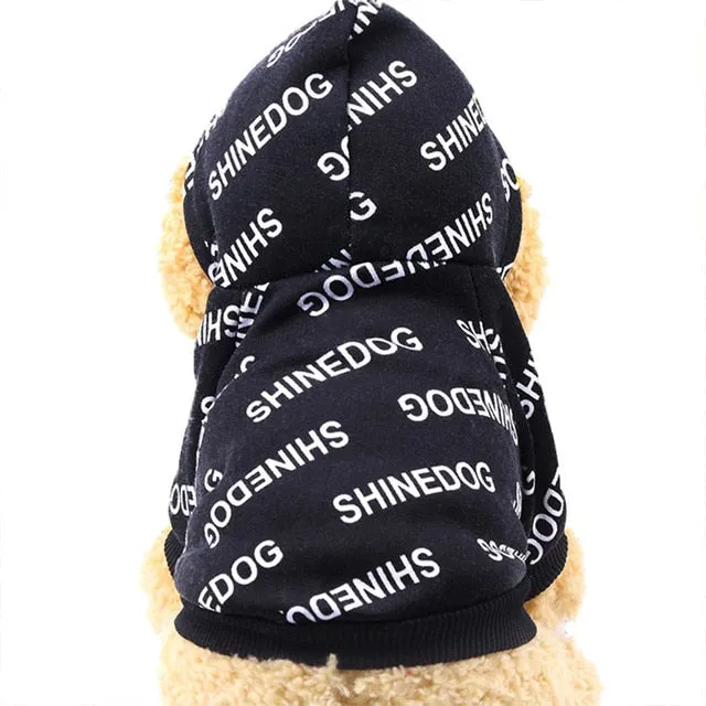 Shinedog Hip Hop Style Autumn Winter Hoodie For Small Dogs