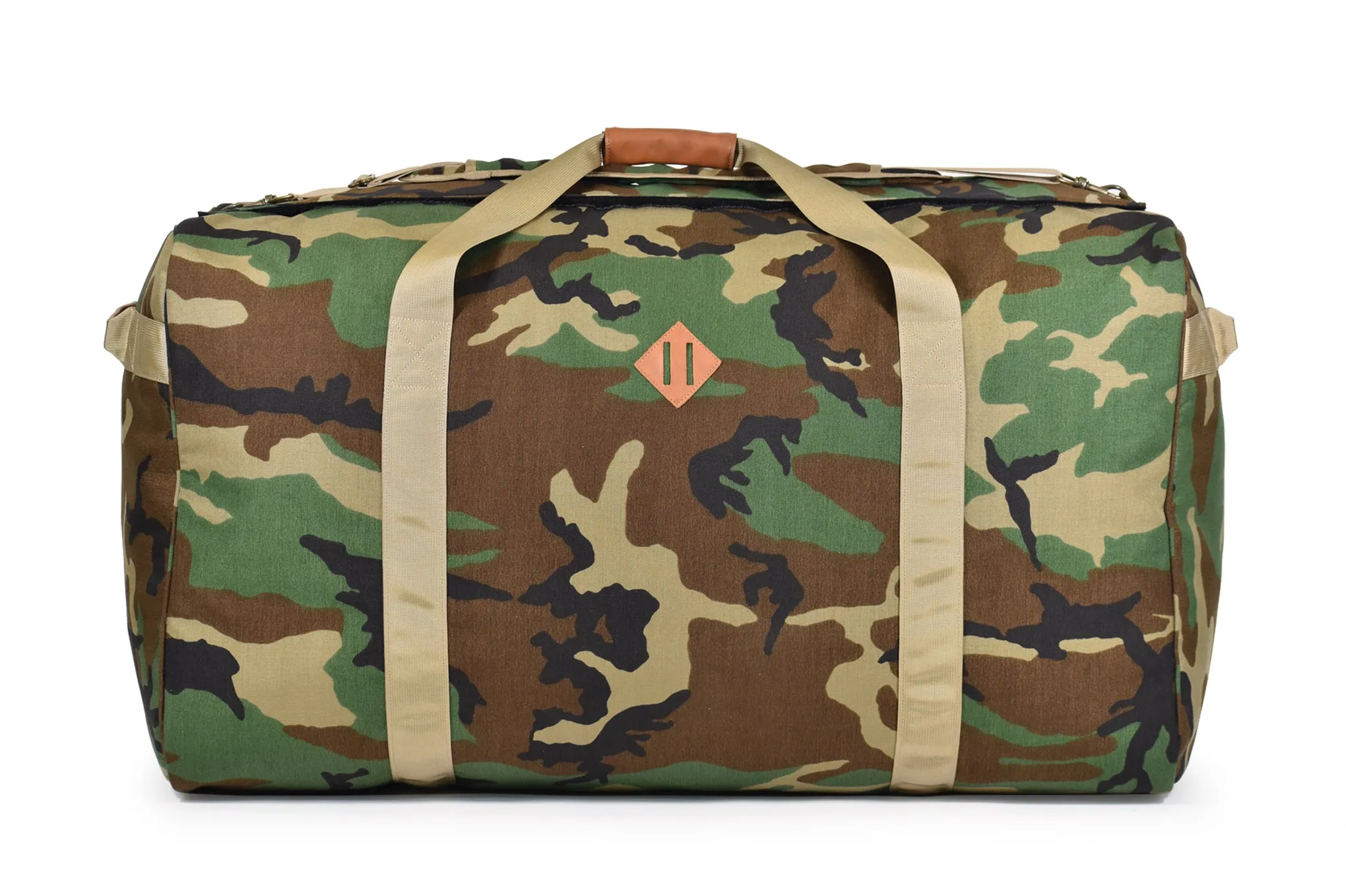 SMELL PROOF DUFFLE BAG "THE MAGNUM" - WOODLAND CAMO