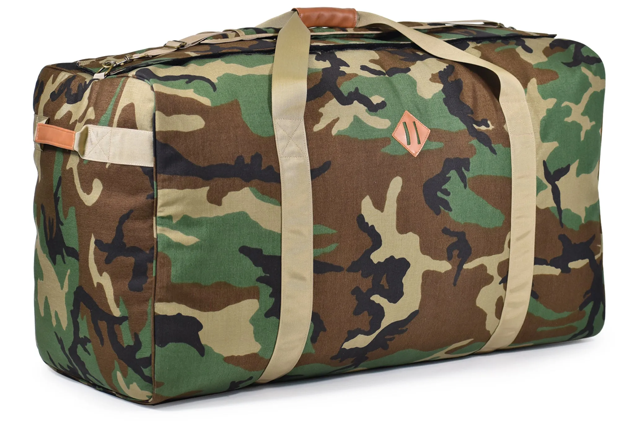 SMELL PROOF DUFFLE BAG "THE MAGNUM" - WOODLAND CAMO