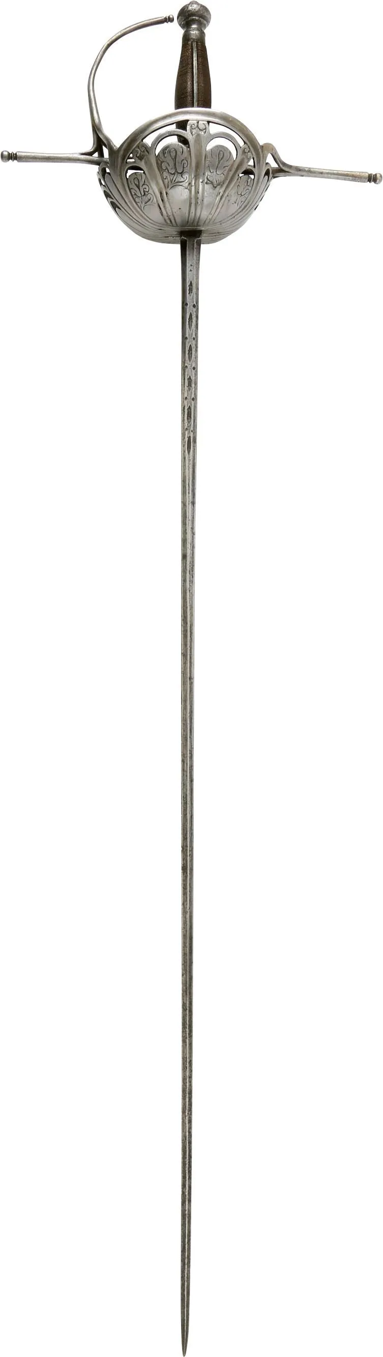 SPANISH CUP HILTED RAPIER C.1650