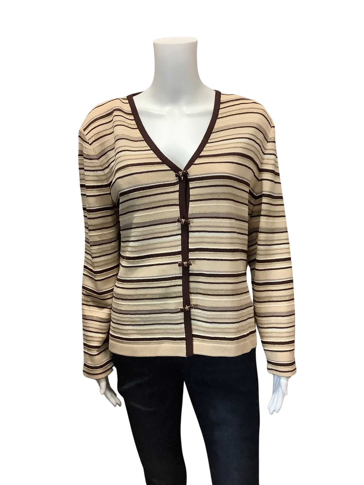 St. John Women's Jacket Striped Size: M