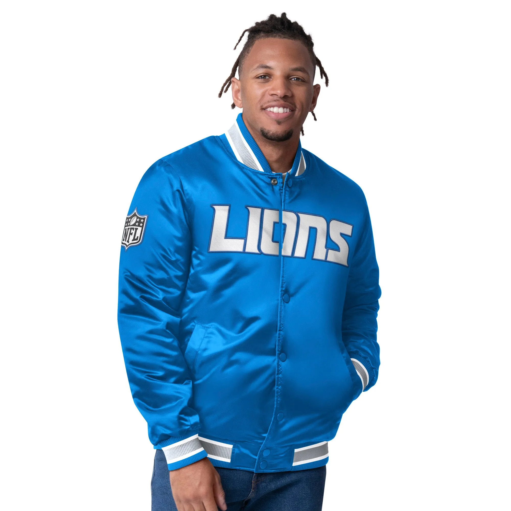 Starter Detroit Lions Stripe Jacket