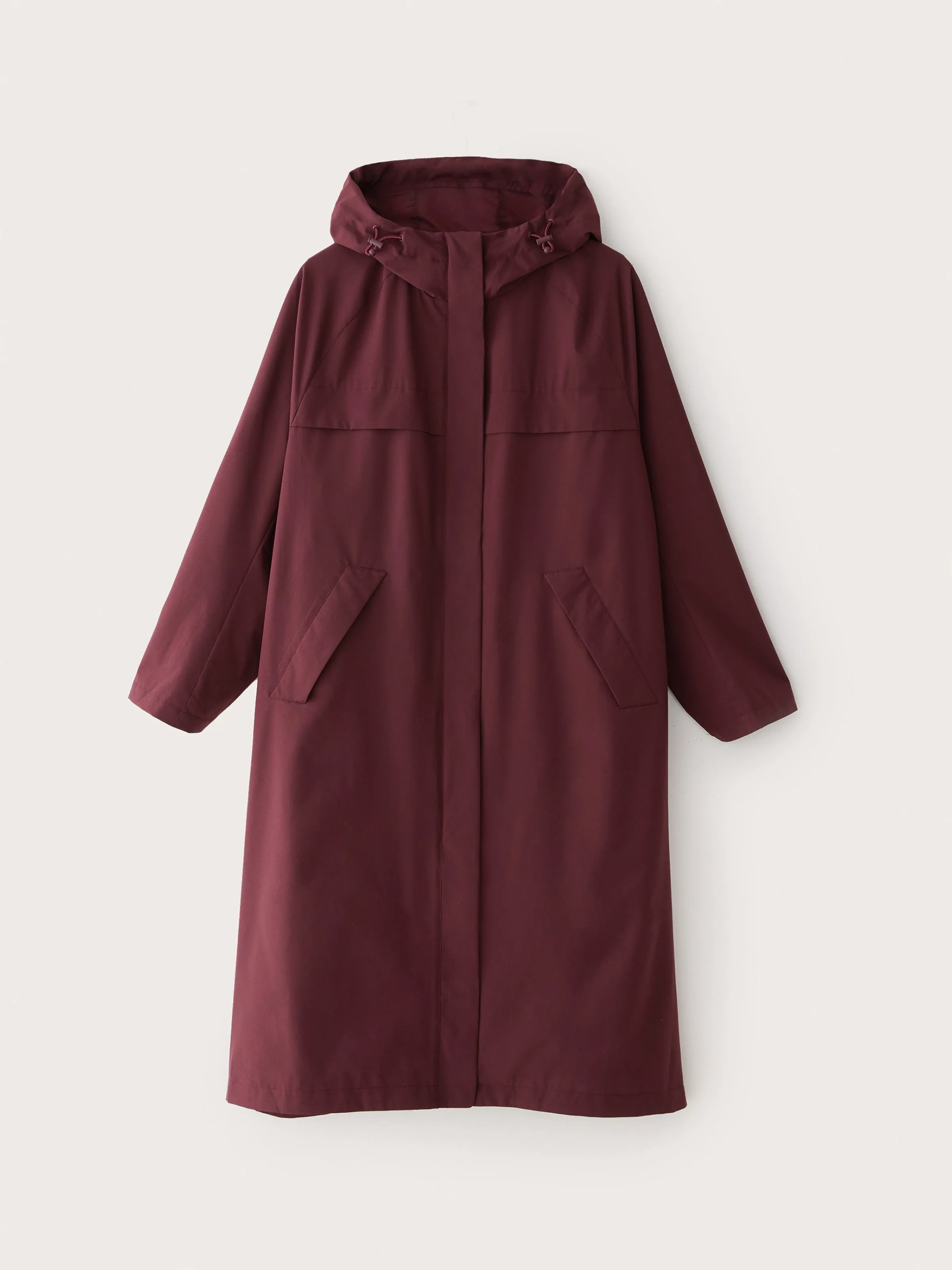 The Anorak Rain Jacket in Dark Red