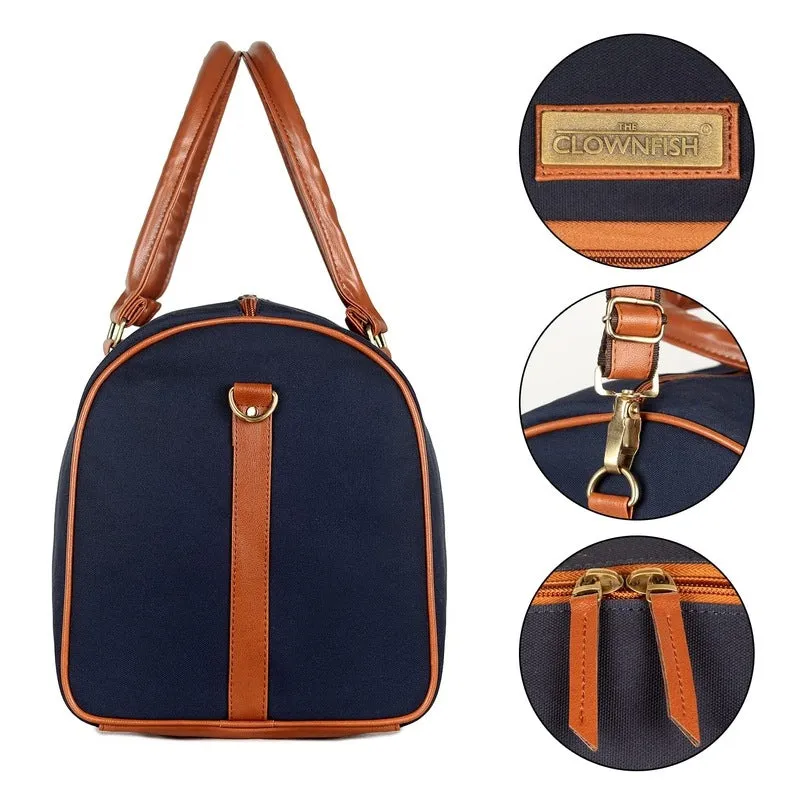 The Clownfish Concordia 24 L Canvas Travel Duffle Bag (Blue)