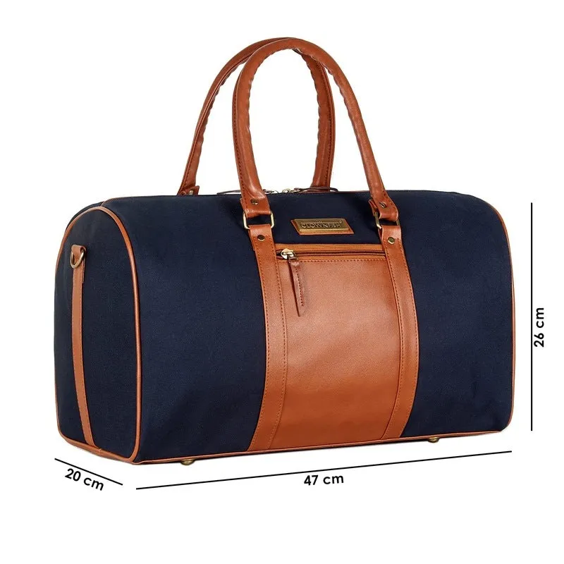 The Clownfish Concordia 24 L Canvas Travel Duffle Bag (Blue)